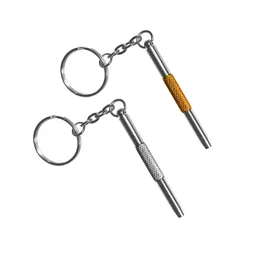 Nyckelringar Eglasglasreparationsskruvmejsel Kit Keychain 3 i 1 Colorf Mini Precision med nyckelringning Sunglass Watch Jewel Bdejewelry AMTK1