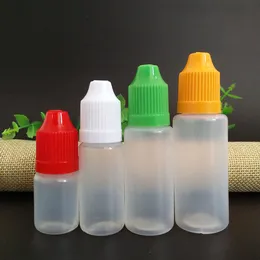 Soft Material PE Plastic Dropper Bottles 5-120ml with Childproof Cap Long Thin Tip