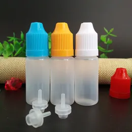 Squeezable E Juice Bottle Contenitore in plastica con contagocce in PE da 10 ml