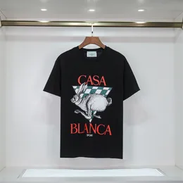 Męskie t-shirty letnie męskie t-shirty z krótkim rękawem Top Designer Tees odznaka koszula męskie koszulki Casablanc ubrania rozmiar S-2XL