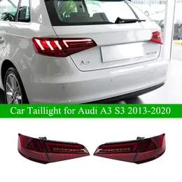 A3 bil bakre broms omvänd dimma bakljus för Audi S3 Sportback Hatchback LED Dynamic Turn Signal Taillight Assembly 2013-2020