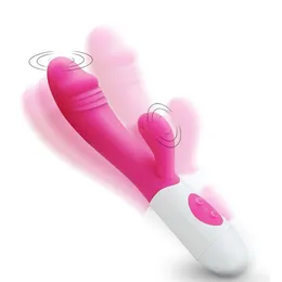 Vibrators G Spot Dildo Rabbit Vibrator for Women Dual Vibration Silicone Waterproof Female Vagina Clitoris Anal Massager Sex Toys Shop 220914