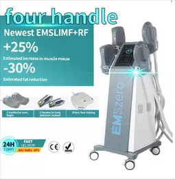 EMslim EMSzero Slimming Machine 4 manijas HI-EMT RF cuerpo brazo Esculpir músculos Estimulador muscular Pérdida de peso Levantamiento de glúteos equipo de salón de belleza