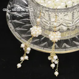 Dangle Earrings Glseevo Designer Freshwater Pearl For Women 2022 Birthday Party Long Hanging Drop Vintage Chinese Style GE1130