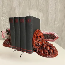 Decorative Objects Figurines Dragon Slayers Furious Bookend Berserk Bookends Sword Bookshelf Resin Book Nook Insert Kits Desktop Artwork Home Decor 220914