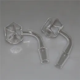 Smoking Sugar Cube Quarzo Banger Chiodo 10mm 14mm 18mm Femmina Maschio Domeless Chiodi Dab Rig raccoglitore di cenere di vetro