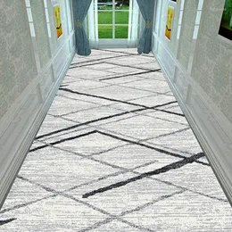 Tapetes de carpete nórdica Carpet do corredor europeu El Long Aisle Rug Indivência/capacete do corredor Tapetes de piso de casamento anti-deslizamento
