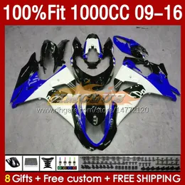 OEM-mässor för Suzuki GSXR1000 K9 GSXR-1000 09 10 11 12 2013 2014 2015 2016 151NO.148 GSXR 1000 CC 1000CC 2009 2010 2012 13 14 15 16 Injektionsmässa Blue Blue