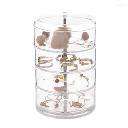 Jewelry Pouches 4 Layers Transparent Storage Box Organizer Case Cajas Organizadora Storing PP Beads Screw Organizador