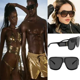 Trendy Brand Sunglasses 4401 Mens Designer Oversized Ladies Square Sunglasses Personality Versatile Vacation Beach UV Protection Occhiali da sole