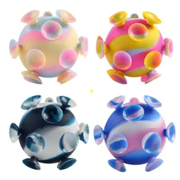 Ny fidget Toy 3D -dekomprimering Sug Cup Ball Magic Decompression Silicone Toys for Kids Gift C15