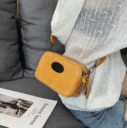 Designer Luxury Wide Strap Crossbody Bags Lady Pu Leather Shoulder Messenger Bag Liten Flap Square Kvinna