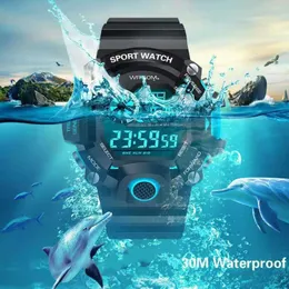 Wristwatches Outdoor Multifunction Clock Rubber Strap Sport Digital Watch Luminous Dial Casual Fashion Wirstwatch For Men Relogio Masculino