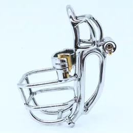 Cockrings est Design Male Chastity Device Stainless Steel PA Puncture Cock Cage Bdsm Sex Toys For Men Penis Lock Cock Ring 220914