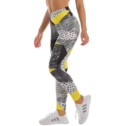 Women's Leggings Zohra Woman Pants Workout Legging Contrast Stitching Printing Fitness Leggins High Waist Slim Legins Gym Bandage Leggings 220914