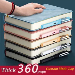 Notepads 360 Pages Super Thick Leather A5 Journal Notebook Daily Business Office Work Notebooks Notepad Diary School Supplies 220914