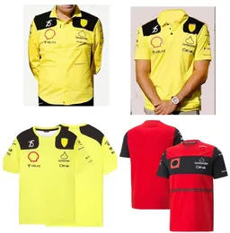 Новый гоночный костюм-поло F1, летняя командная рубашка, индивидуальный стиль в том же стиле