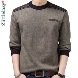 Maglioni da uomo Casual spesso caldo inverno maglione lavorato a maglia di lusso da uomo indossare abito in jersey pullover lavorato a maglia maglioni da uomo moda maschile 02150 220914