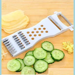 Fruit Vegetable Tools Manual Slicers Mti Vegetable Fruit Device Cucumber Cutter Cabbage Carrot Potato Peeler Grater Shredder Kitchen Dhhzn