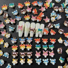 Nail Art Decorations Accessories Cartoon Blowing Bubble Little Girl Pattern Female Mini Decoration Rhinestone
