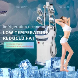 360 RF Equipment Fat Freezing Cavitation Therapy Cellulite Borttagning Cryolipolysis Tech lokaliserad borttagning Lymf Drainerad hud åtdragningsmaskin