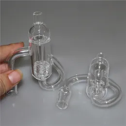 Smoking Set Quartz Diamond Loop Banger Nail Oil Knot Recycler Carb Cap Dabber Insert Bowl 10mm 14mm 19mm Male Female for Water Pipes ash catcher dabber tool