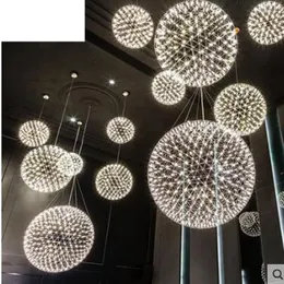 Pendant Lamps Sparkling Ball Chandelier Living Room Creative Clothing Store Personality Shop Modern Minimalist Bar Lamp Spherical LED