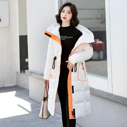 Women's Trench Coats Glossy Down Coat Women's Mid-length Over-the-knee Jacket Tide Brand Winter 2022 Korean Version Of The Warm Bread