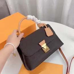 Madeleine BB Women Shoulder Crossbody Bag Cowhide Black Emboss Designer Handbags Palais Lady Tote Purses Luxury Messenger Bags wallet