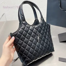 Abendtaschen Einkaufstasche Schulterhandtasche Damen Einkaufstaschen Mode Diamantgitter Gewinde Metall Brief Große Kapazität Handtaschen Geldbörse