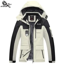 Mens Down Parkas Winter Jacket Men Parka L5XL 6XL 재킷 남성 Plus Velvet Dickening Hooded Coats Ski Suit Mens 캐주얼 따뜻한 재킷 코트 898 220914