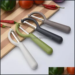 Fruktgr￶nsaksverktyg Candy Color Peeler Vegetabilisk fruktskivare Shredder Carrot Potato Melon Knivsk￤rare Grater Zester Gadget Drop Dh9wh