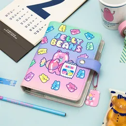 Anteckningar A6 Spiral Notebook Cute DIY Planner Organiser Divider Agenda Weekly Personal Travel Diary Journal Transparent Rainbow Note Book 220914