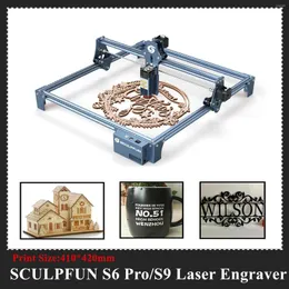 S6Pro 60W/S9 90W Laser Engraving Machine Ultra-thin Beam Shaping Technology Wood Acrylic Engraver 410x420mm