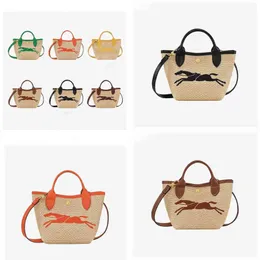 Evening Bags Totes Straw Beach Bag Summer Brand Designer Wallet Women Handbag Shoulder Bucket Leather Luxury Crossbody Female Purses 220416
