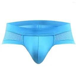 Underpants Color Waist Men's Modal Triangle U Convex Pockets Anti-Low Low Cool Three-Legged Underwear Breathable