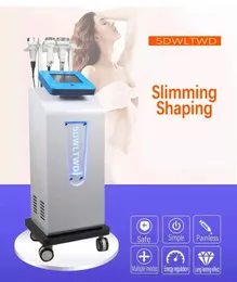 Vertikal 6in1 Cavitation RF Machine Body Slimming Skin Drawing 40k Ultraljud Vakuumkavitation DDS Micro Current Brush Radio Frekvens