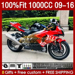 Injection mold Fairings For SUZUKI GSXR 1000 CC GSXR-1000 K9 151No.207 GSXR1000 2009 2010 2011 2012 2013 2014 2015 2016 1000CC 09 10 11 12 13 14 15 16 Fairing red factory