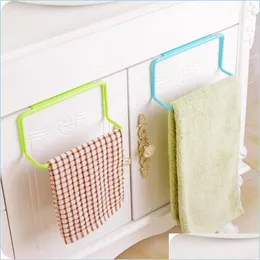 Kitchen Towel Hooks Kitchen Over Door Organizer Bathroom Shelf Towel Cabinet Cupboard Hanger For Supplies Accessories Tools Drop Deli Dhtiz