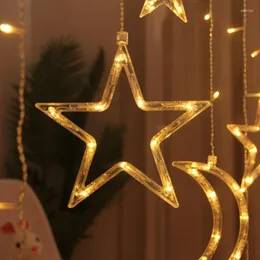 Dekoracja imprezy 2022 LED jeleni dzwonki świąteczne garland światła sznurka wróżka wiszące światło na rok