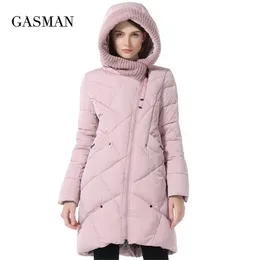 Womens Down Down Parkas Gasman Winter Collection Marca moda de moda grossa com casacos com capuz Plus Tamanho 5xl 6xl 1702 220914