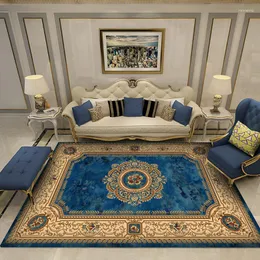 Carpetes de arte clássica europeia de arte persa europeia para sala de estar Anti-deslizamento Moda de moda tapetes de cozinha de cozinha
