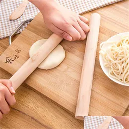 Rullande stift bakverk 28 cm naturlig trä rullande stift fondant kakedekoration dumpling omslag kök verktyg hållbart non stick b dhyzu