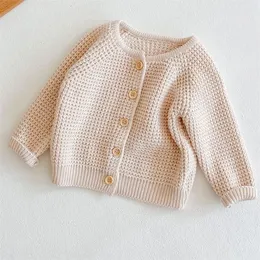 Coat Spring Baby Girls Boys Sweater Fashion Knitted Cardigan Jacket Autumn S 220915