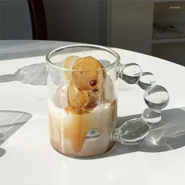 أكواب إبداعية قرع حبة ماء عصير شاي كوب شاي مقاوم الحليب القدح لقهوة الكوكتيل الزجاجية الزجاجية الشرب