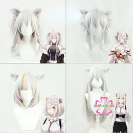 パーティー用品4種類VTUBER HOLOLIVE SHISHIRO BOTAN COSPLAY SILVE SILTES耐熱性合成髪ハロウェンカーニバルフリーウィッグキャップ