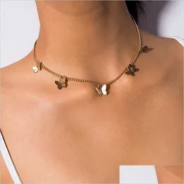 Colares pendentes 2022 Trend Double Cayer Star Moon Pingente Colar para Mulheres Chain Clavicle Chain Colares de oito pontos Judeu simples judeu Dhwwr