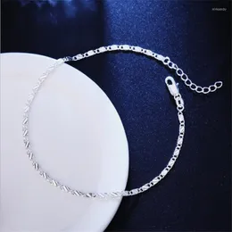 Anklets TJP Arrival Gold Chain Bracelets For Women Jewelry Fashion Silver Plated Girl Party Accessories Female Gift