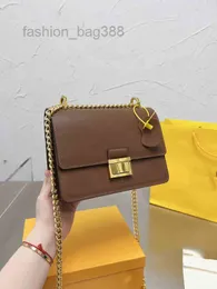 Evening Bags Designer Brand Chain Lock Small Square Bags Women Handbag Shoulder Leather Luxury Crossbody Female Purses
