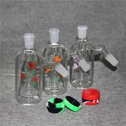 5 Inch Assembly Glass Ash Catcher Hookah Water Pipes with 14mm 18mm Thick Pyrex Bong Ashcatcher Bongs Joint Keck Clips